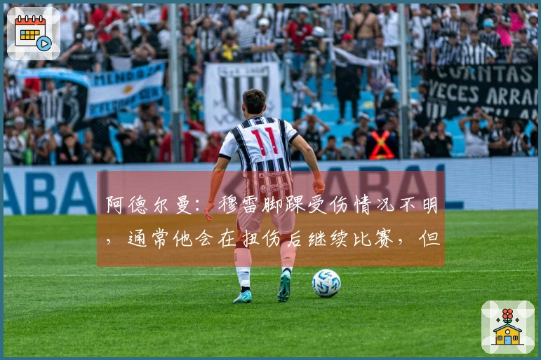 阿德尔曼：穆雷脚踝受伤情况不明，通常他会在扭伤后继续比赛，但此次情况较为严重